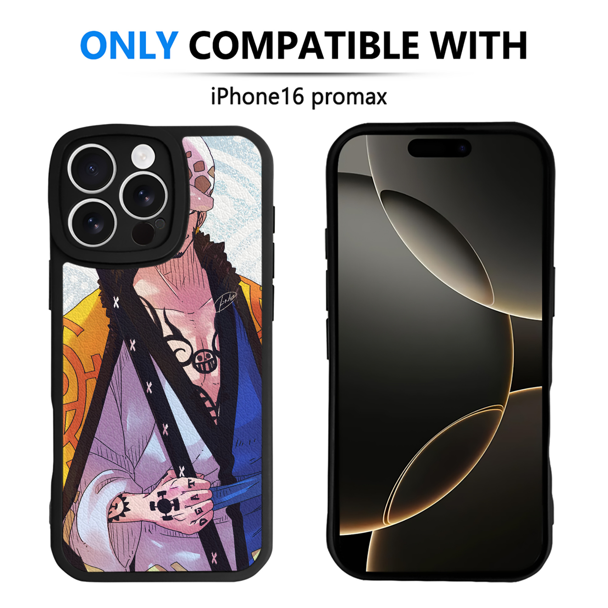 （画像用） ワンピース ONE PIECE 【iPhone 16シリーズ対応】シリコンスマホケース（レザー調） 材質：シリコン